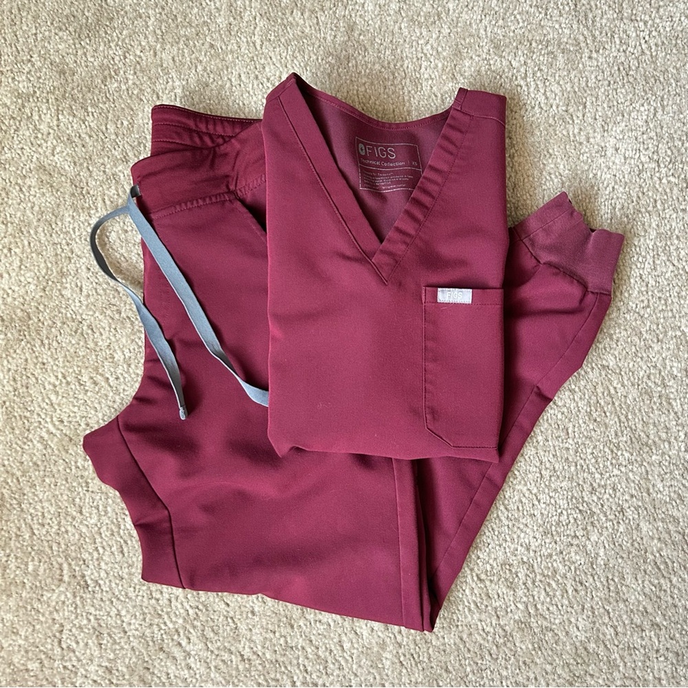 Figs Women's Burgundy Scrubs